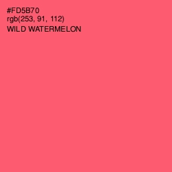 #FD5B70 - Wild Watermelon Color Image