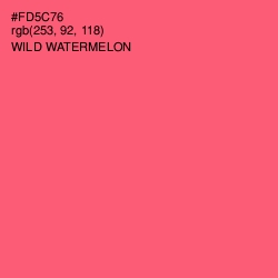 #FD5C76 - Wild Watermelon Color Image