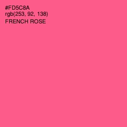 #FD5C8A - French Rose Color Image