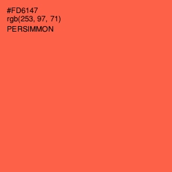 #FD6147 - Persimmon Color Image