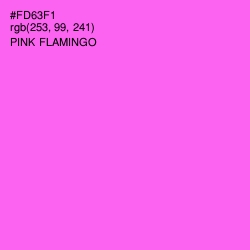 #FD63F1 - Pink Flamingo Color Image