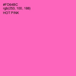 #FD64BC - Hot Pink Color Image