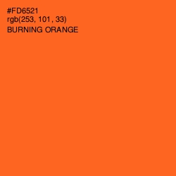 #FD6521 - Burning Orange Color Image