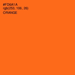#FD6A1A - Orange Color Image