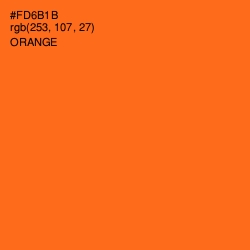 #FD6B1B - Orange Color Image