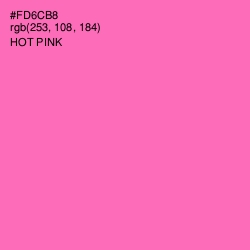 #FD6CB8 - Hot Pink Color Image