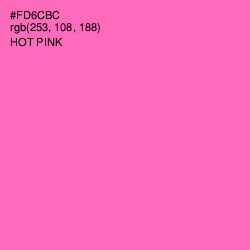 #FD6CBC - Hot Pink Color Image