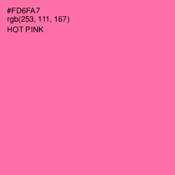 #FD6FA7 - Hot Pink Color Image