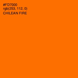 #FD7000 - Chilean Fire Color Image