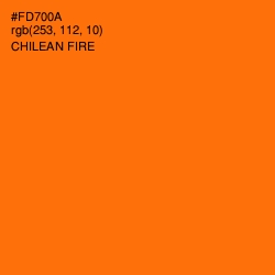 #FD700A - Chilean Fire Color Image