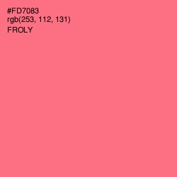 #FD7083 - Froly Color Image