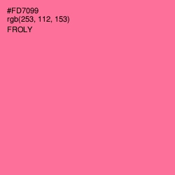 #FD7099 - Froly Color Image