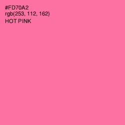 #FD70A2 - Hot Pink Color Image