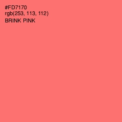 #FD7170 - Brink Pink Color Image