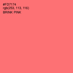 #FD7174 - Brink Pink Color Image