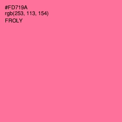 #FD719A - Froly Color Image