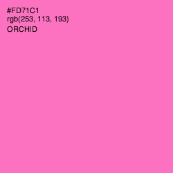 #FD71C1 - Orchid Color Image