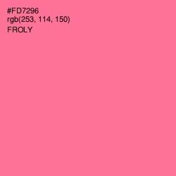 #FD7296 - Froly Color Image