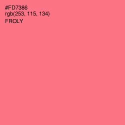 #FD7386 - Froly Color Image