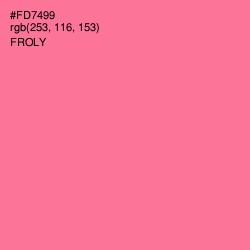 #FD7499 - Froly Color Image
