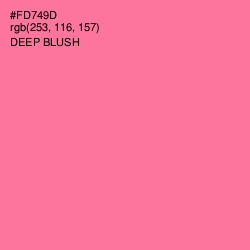 #FD749D - Deep Blush Color Image