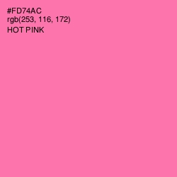 #FD74AC - Hot Pink Color Image