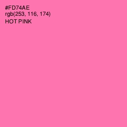 #FD74AE - Hot Pink Color Image