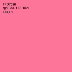 #FD7598 - Froly Color Image