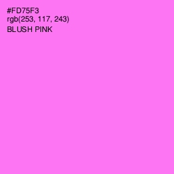 #FD75F3 - Blush Pink Color Image