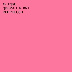 #FD769D - Deep Blush Color Image