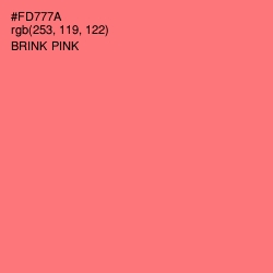 #FD777A - Brink Pink Color Image