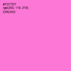 #FD77D7 - Orchid Color Image