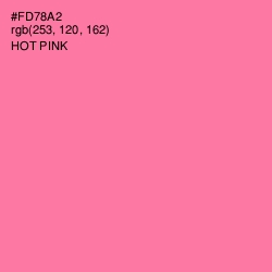 #FD78A2 - Hot Pink Color Image