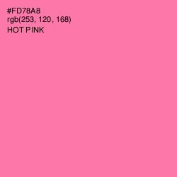 #FD78A8 - Hot Pink Color Image