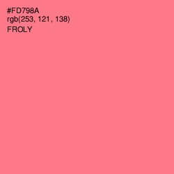 #FD798A - Froly Color Image