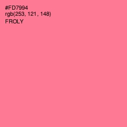 #FD7994 - Froly Color Image