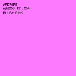 #FD79FE - Blush Pink Color Image