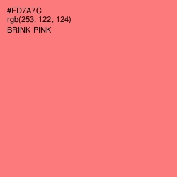 #FD7A7C - Brink Pink Color Image