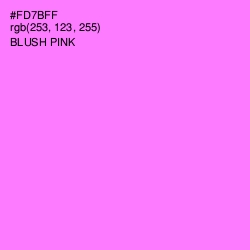 #FD7BFF - Blush Pink Color Image