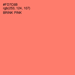 #FD7C6B - Brink Pink Color Image