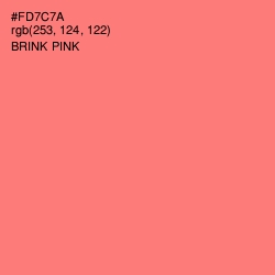 #FD7C7A - Brink Pink Color Image