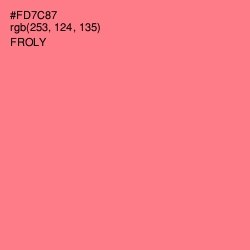 #FD7C87 - Froly Color Image