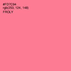 #FD7C94 - Froly Color Image