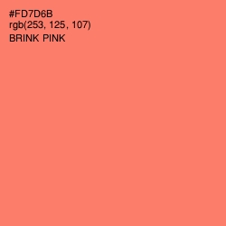 #FD7D6B - Brink Pink Color Image