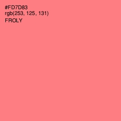 #FD7D83 - Froly Color Image