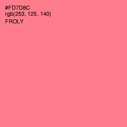 #FD7D8C - Froly Color Image