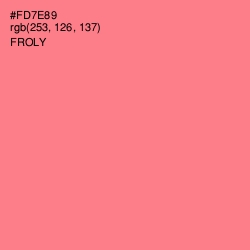 #FD7E89 - Froly Color Image
