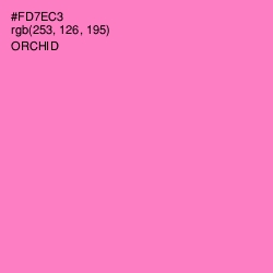 #FD7EC3 - Orchid Color Image