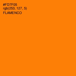 #FD7F05 - Flamenco Color Image