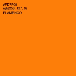 #FD7F09 - Flamenco Color Image